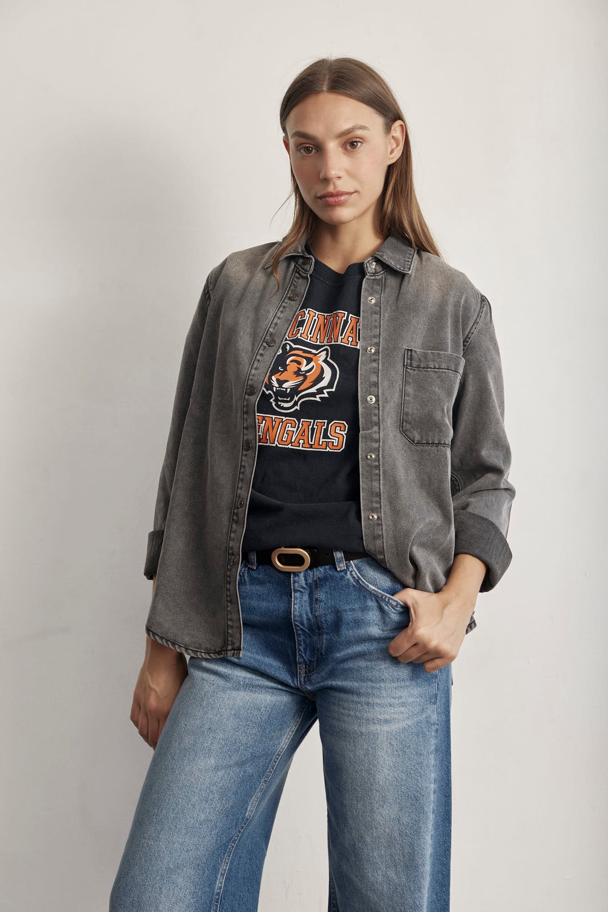 THE DENIM SNAPS SHIRT