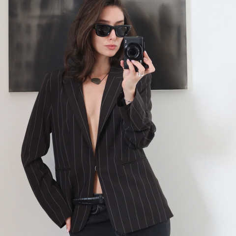 PINSTRIPE COOL FIT BLAZER