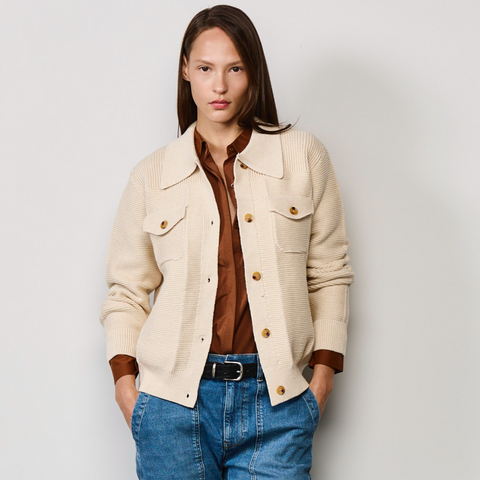 KNITTED FITTED JACKET