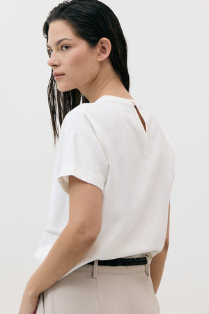 THE EMBROIDERY TRIM TOP