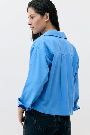 THE CROP BUTTON UP SHIRT