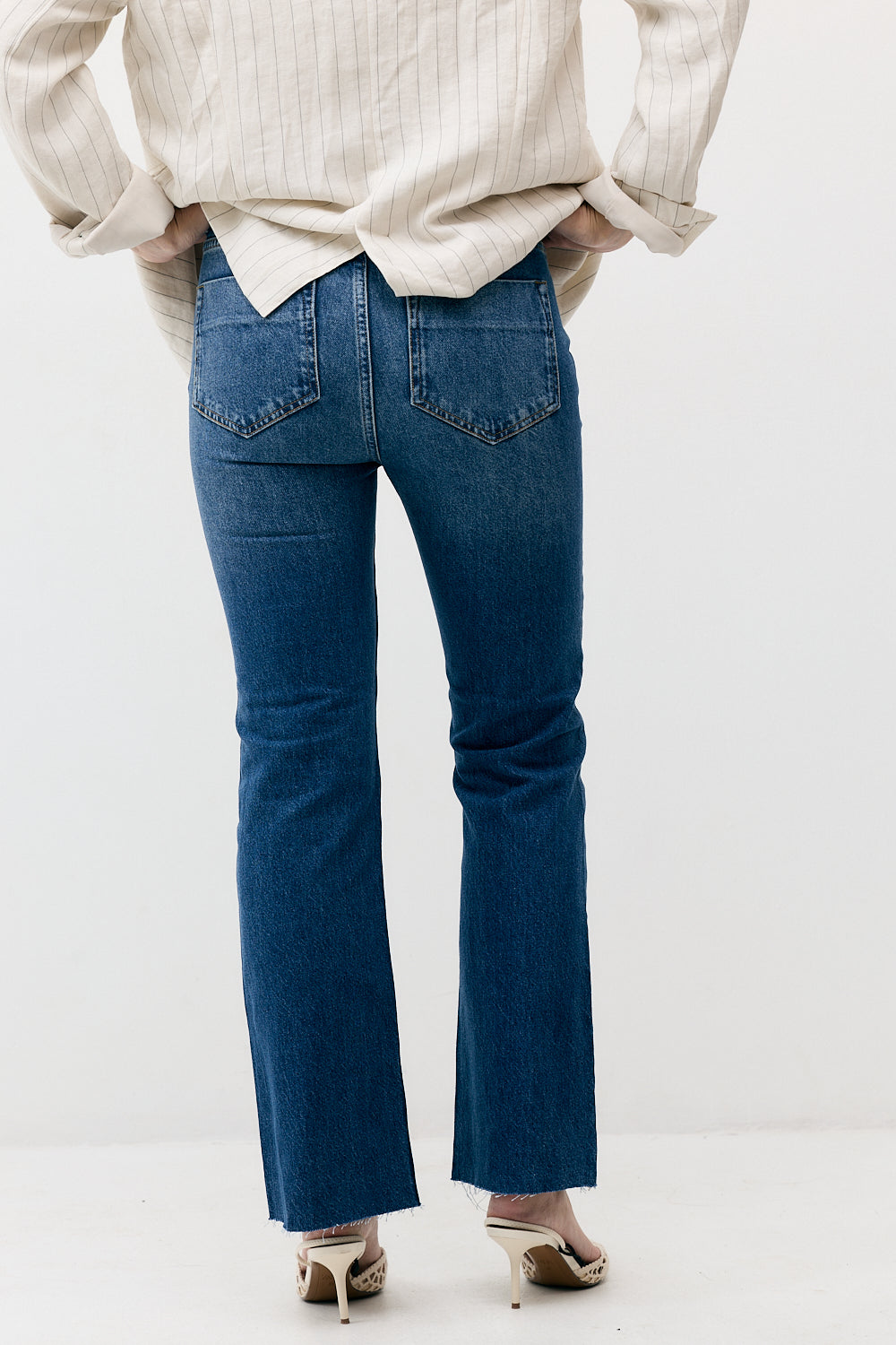 THE CROP HIGH WAIST DENIM