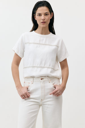 THE EMBROIDERY TRIM TOP