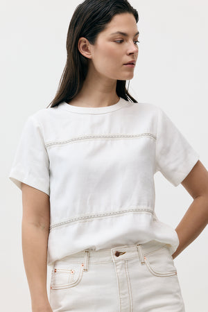THE EMBROIDERY TRIM TOP