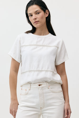 THE EMBROIDERY TRIM TOP