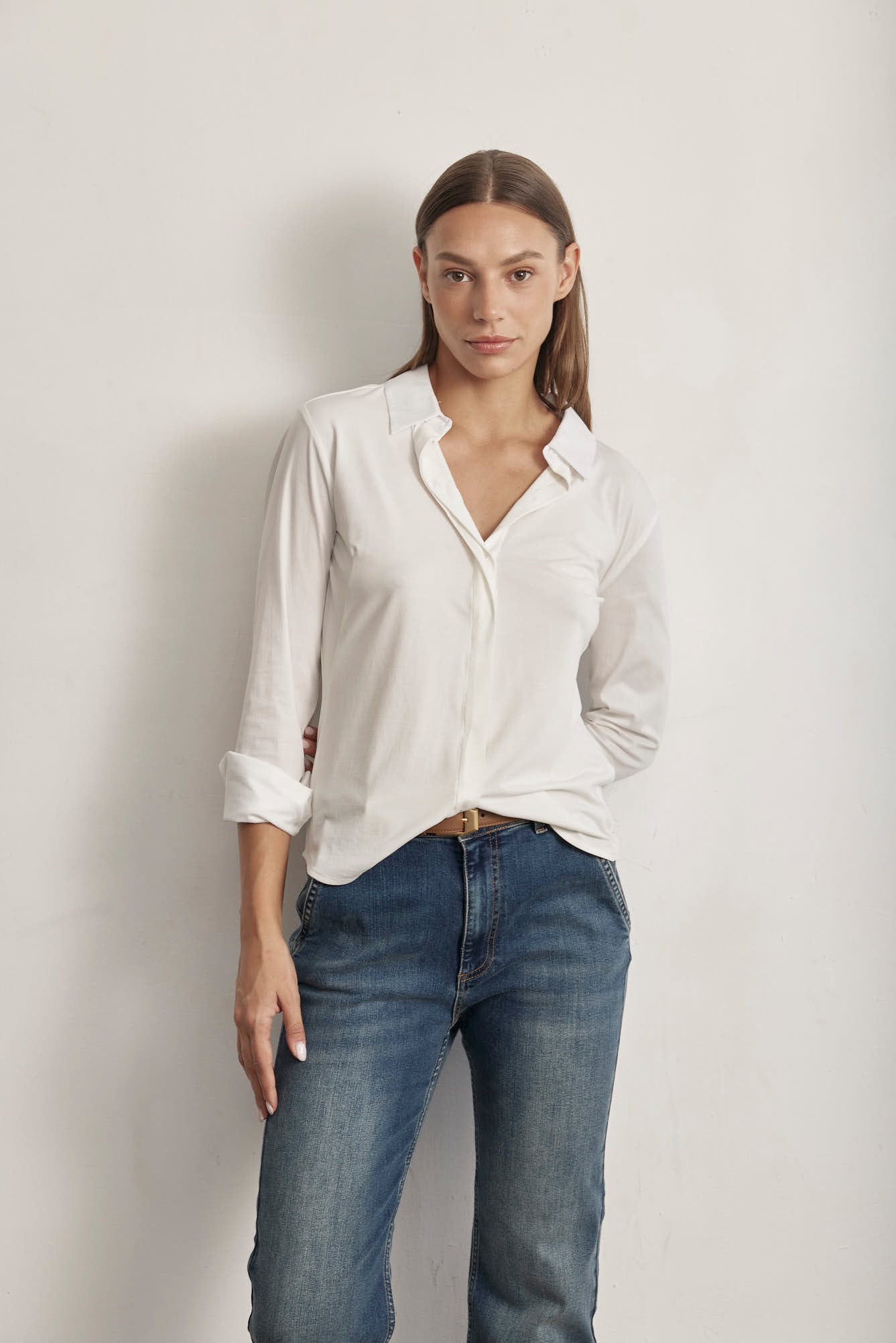 THE STRETCHY BUTTON UP SHIRT