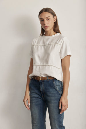 THE EMBROIDERY TRIM TOP