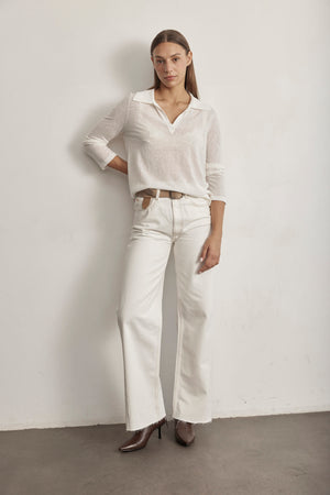 LINEN KNIT TOP