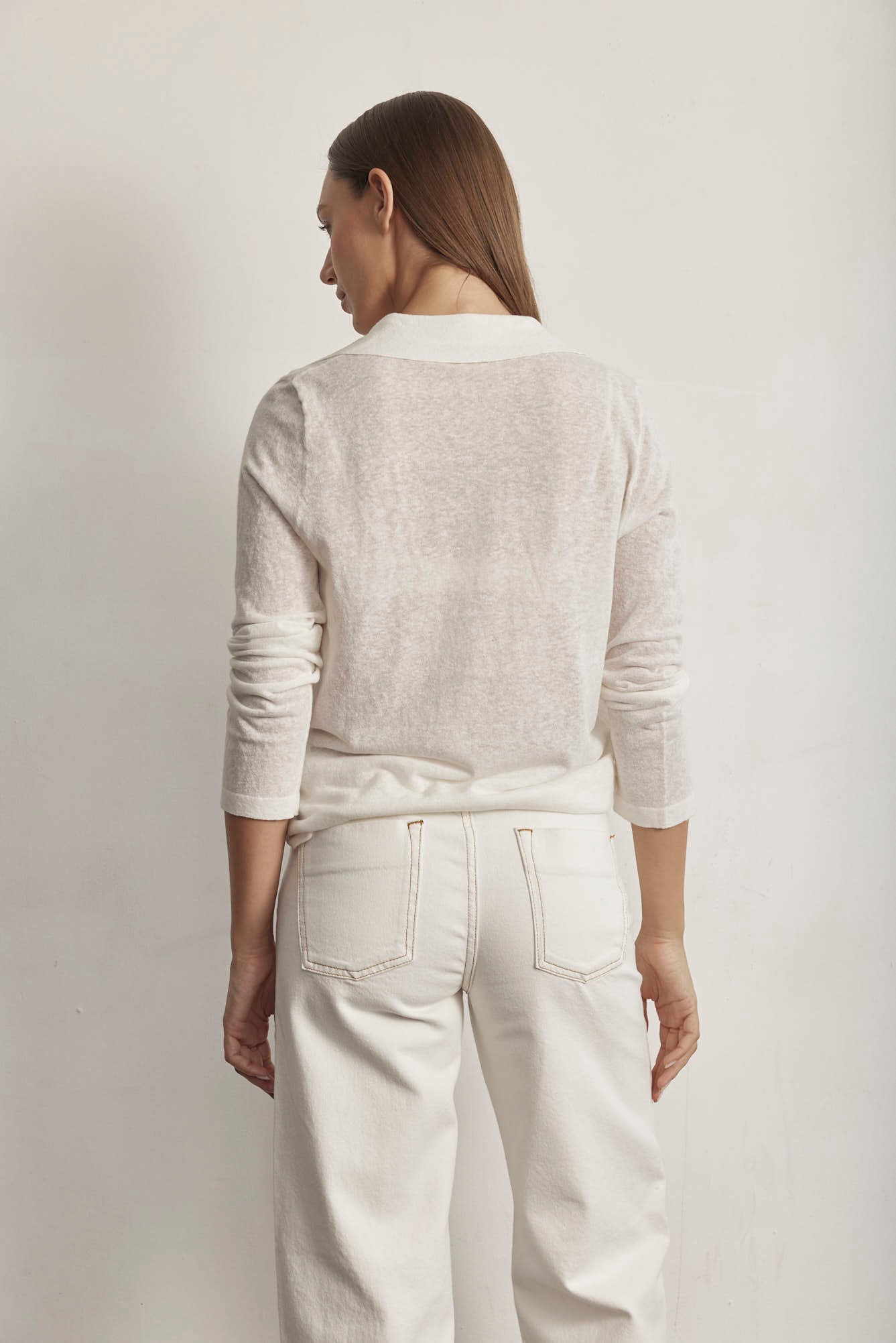 LINEN KNIT TOP