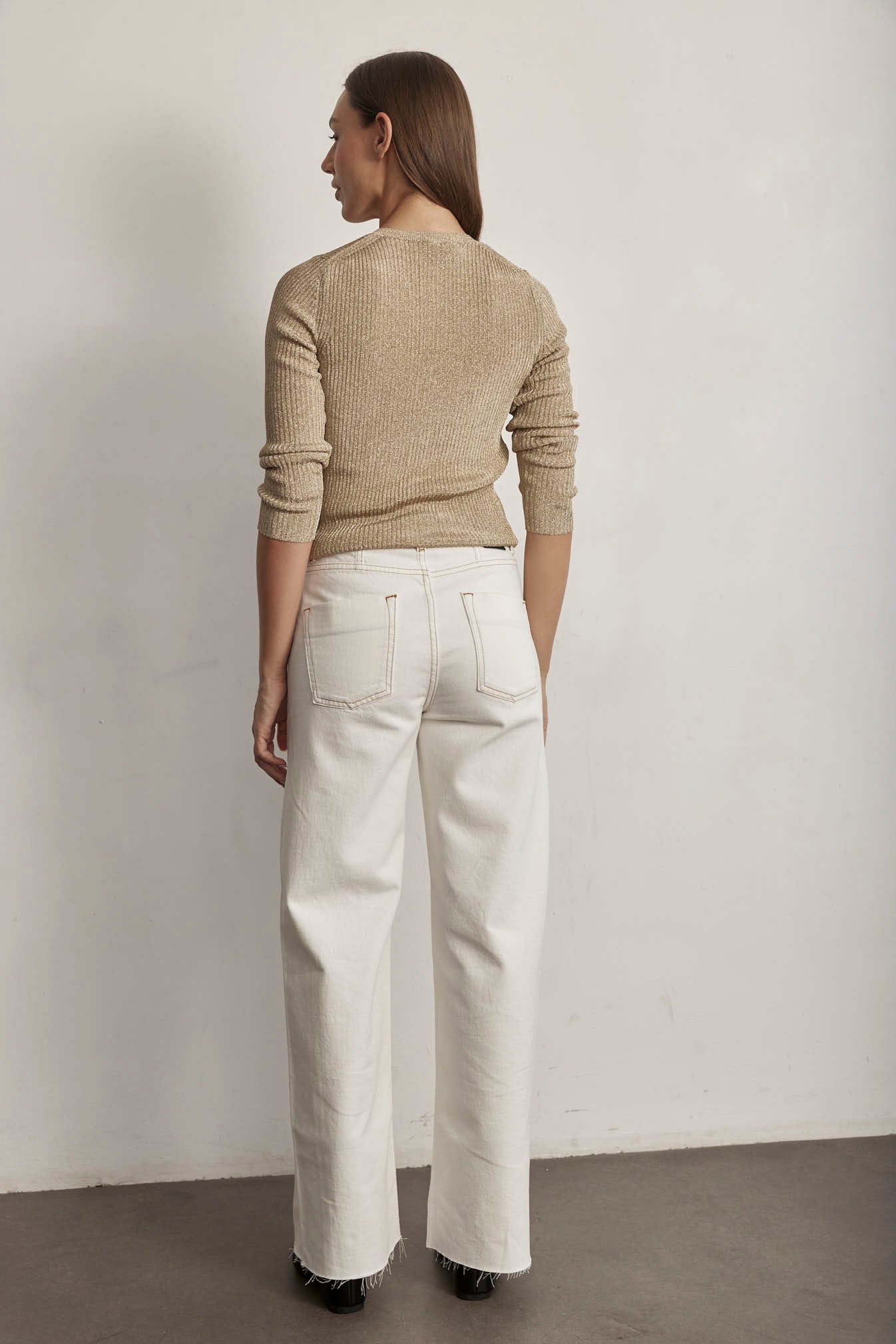 GOLD METAL KNIT