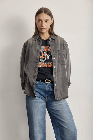 THE DENIM SNAPS SHIRT