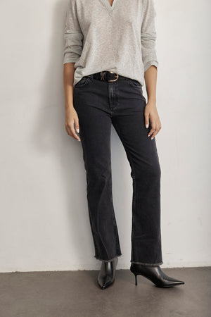 THE CROP HIGH WAIST DENIM