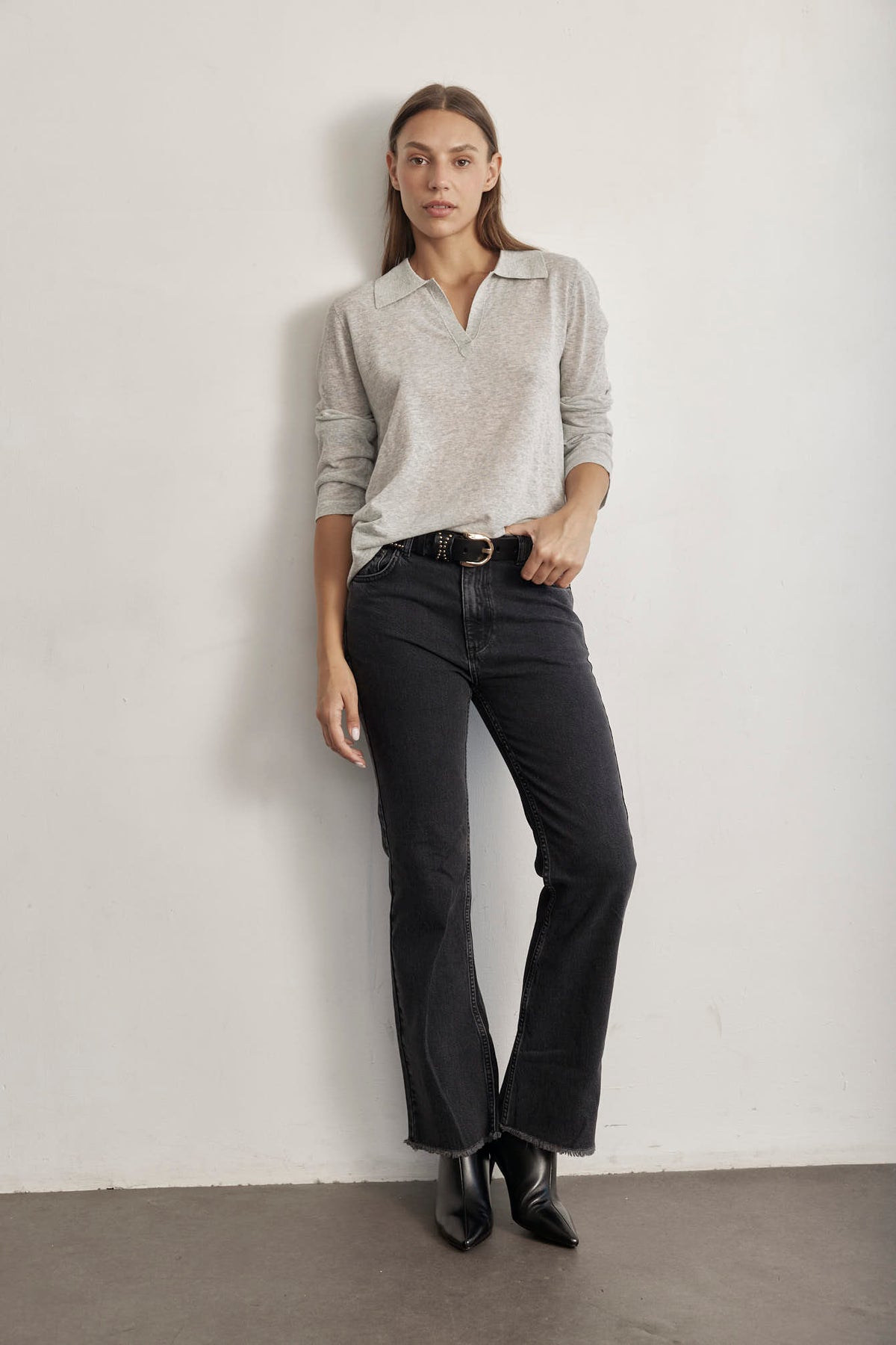 THE CROP HIGH WAIST DENIM