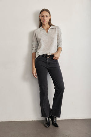 THE CROP HIGH WAIST DENIM