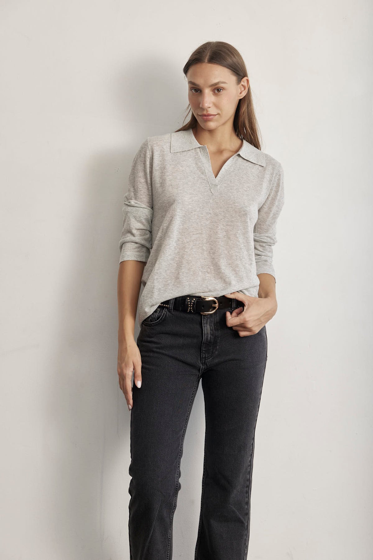 LINEN KNIT TOP