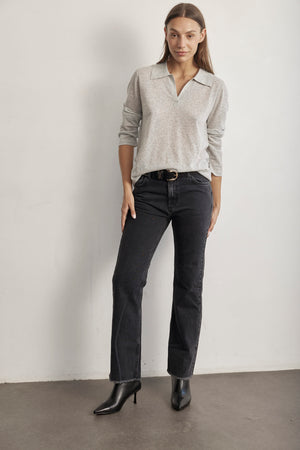 LINEN KNIT TOP