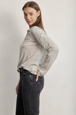 LINEN KNIT TOP