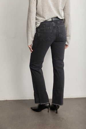 THE CROP HIGH WAIST DENIM