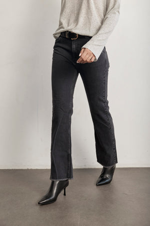 THE CROP HIGH WAIST DENIM
