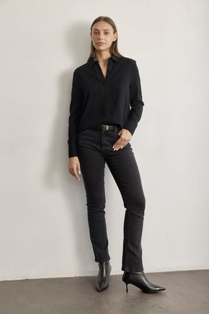 TRIM EMBROIDERY SHIRT