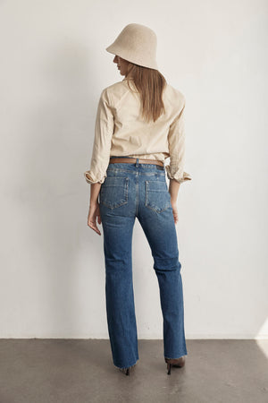 THE CROP HIGH WAIST DENIM