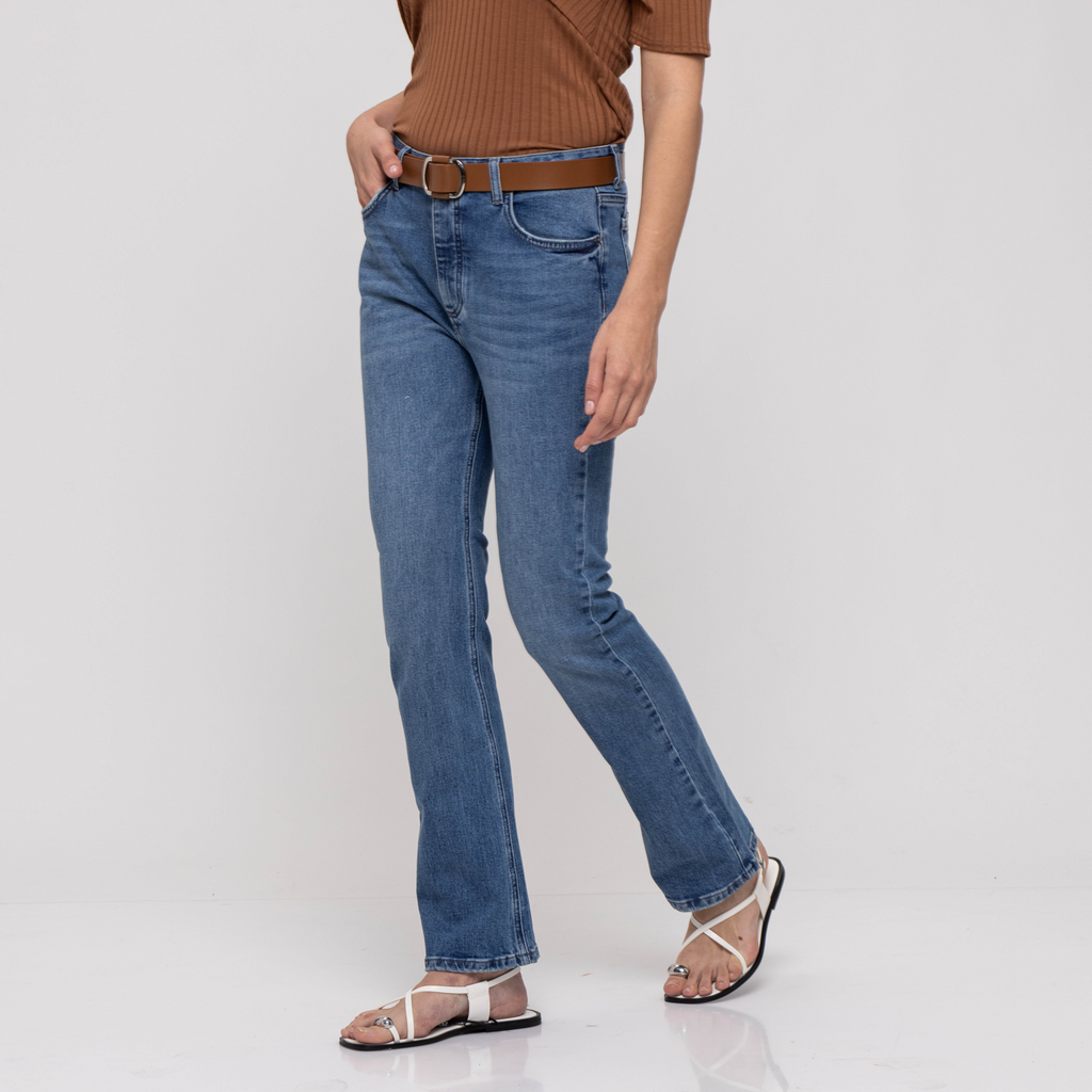 HIGH WAIST BOOT CUT DENIM