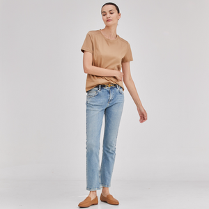 GEOMETRIC CRUE NECK T-S