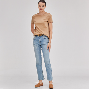 GEOMETRIC CRUE NECK T-S