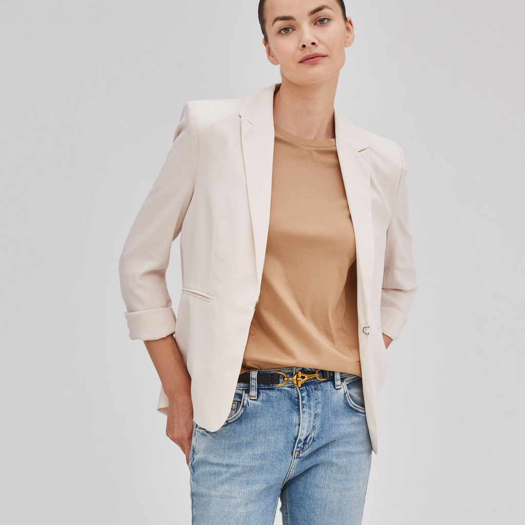 GEOMETRIC CRUE NECK T-S