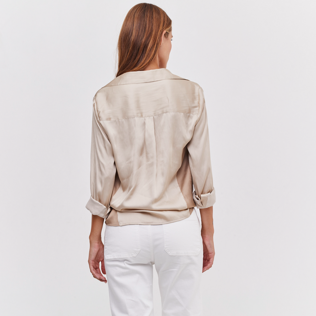 CONTRAST PANEL SHIRT