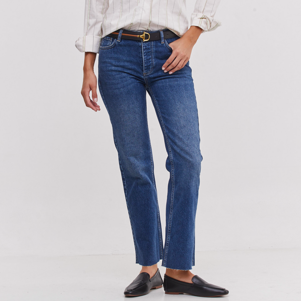 THE CROP HIGH WAIST DENIM