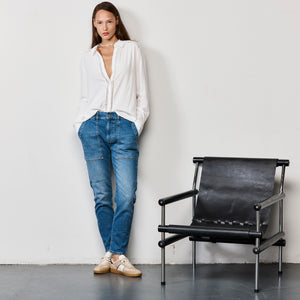TRIM EMBROIDERY SHIRT