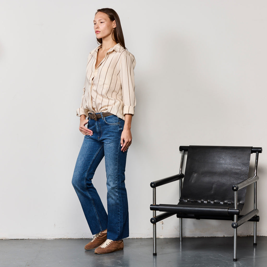 THE CROP HIGH WAIST DENIM