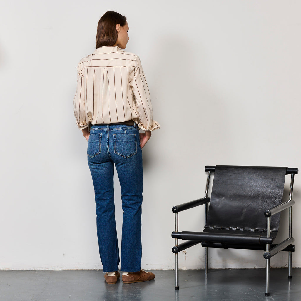 THE CROP HIGH WAIST DENIM