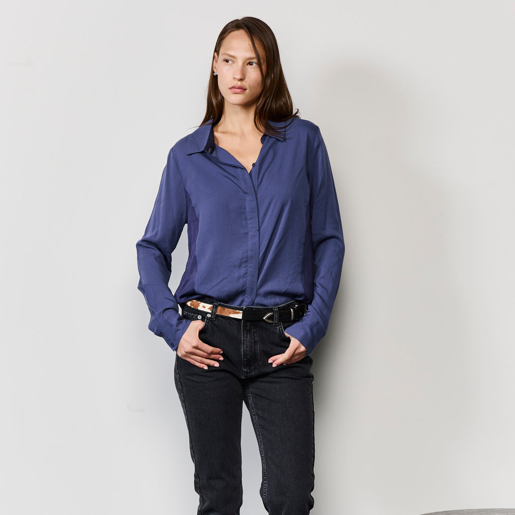 CONTRAST PANEL SHIRT