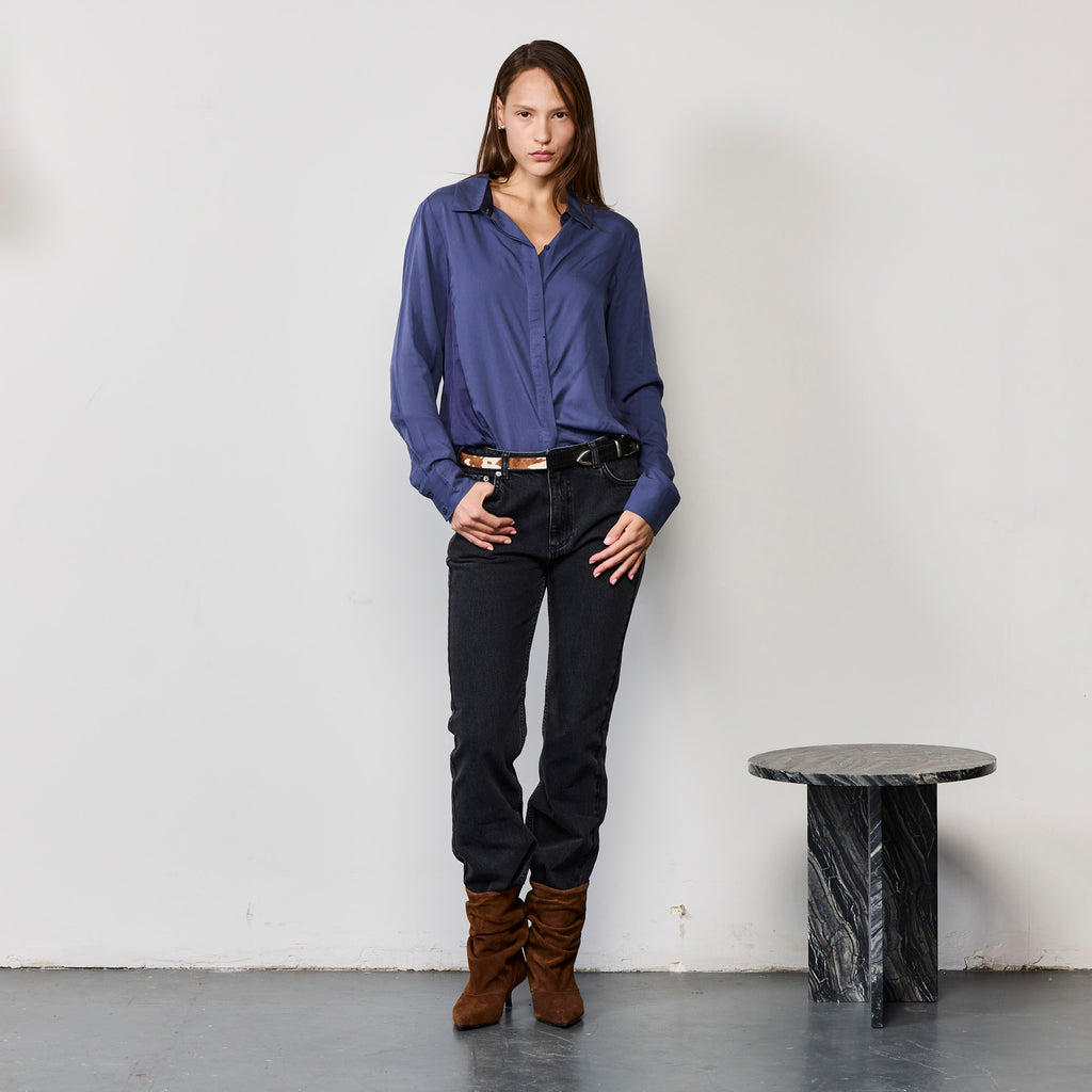 CONTRAST PANEL SHIRT