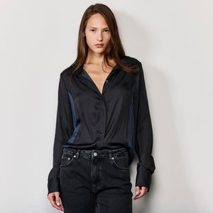 CONTRAST PANEL SHIRT