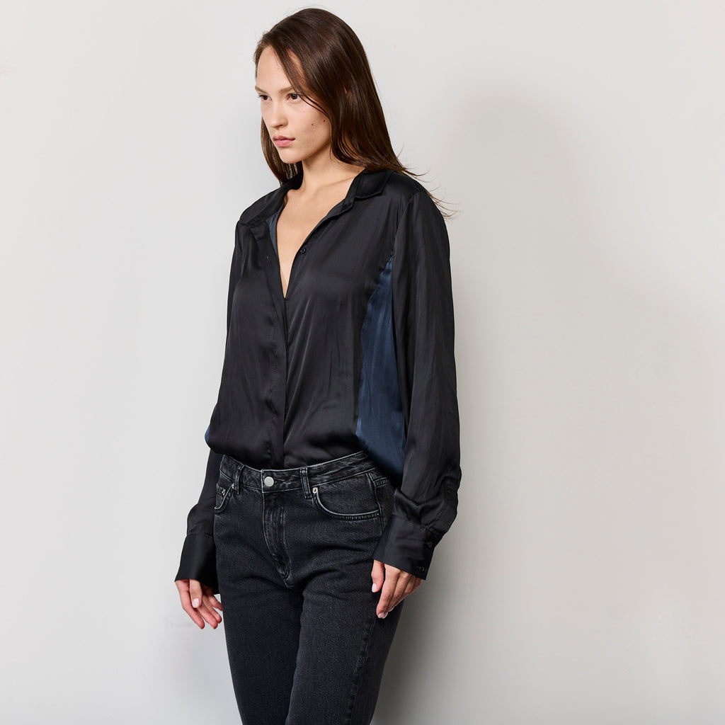 CONTRAST PANEL SHIRT