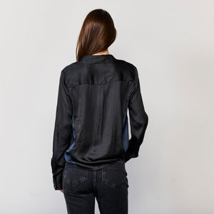 CONTRAST PANEL SHIRT