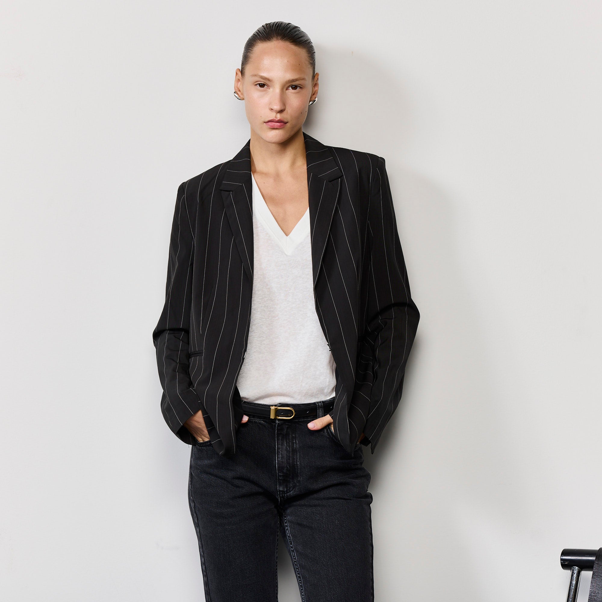 PINSTRIPE COOL FIT BLAZER