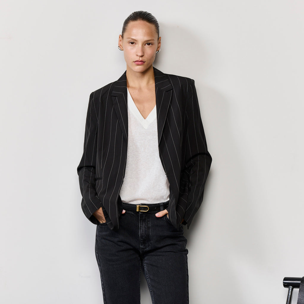 PINSTRIPE COOL FIT BLAZER