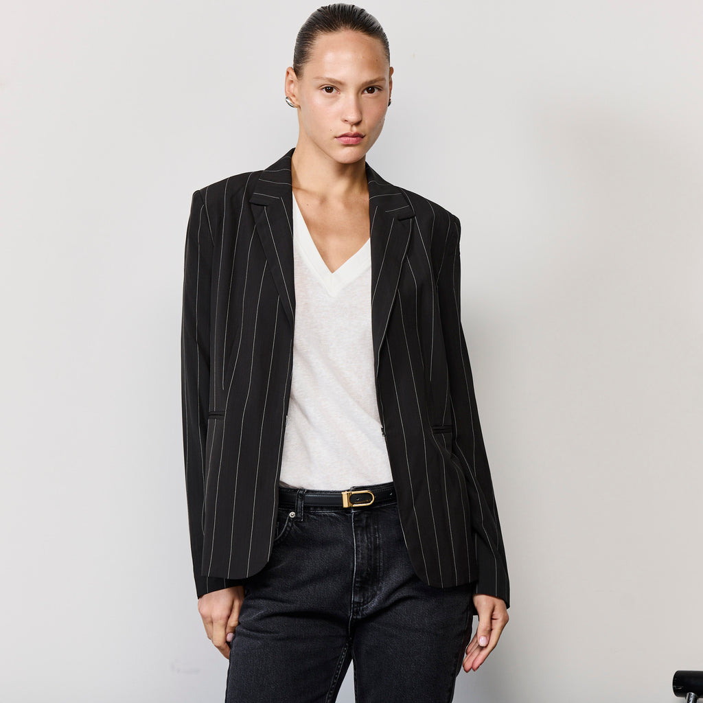 PINSTRIPE COOL FIT BLAZER