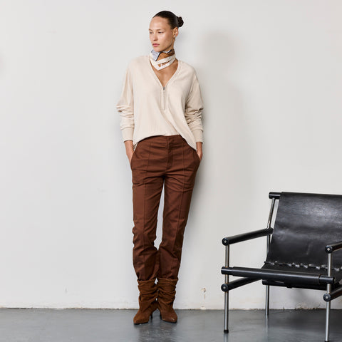 CASHMERE ZIPPER KNIT