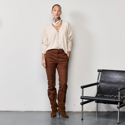 CASHMERE ZIPPER KNIT