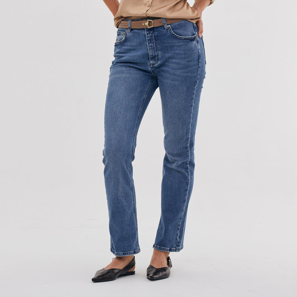 HIGH WAIST BOOT CUT DENIM