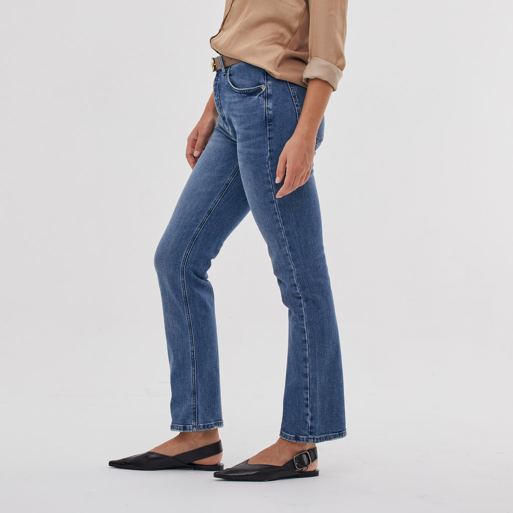 HIGH WAIST BOOT CUT DENIM