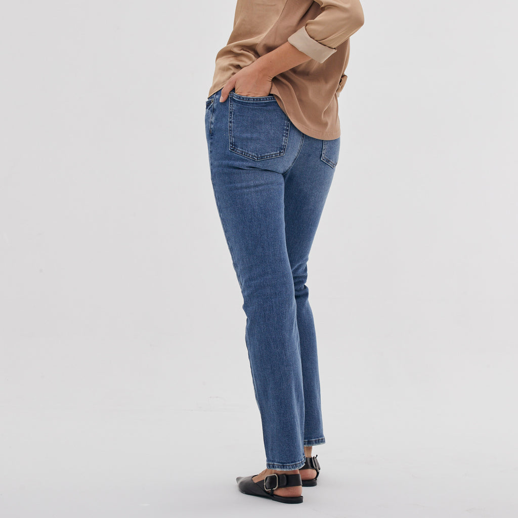 HIGH WAIST BOOT CUT DENIM