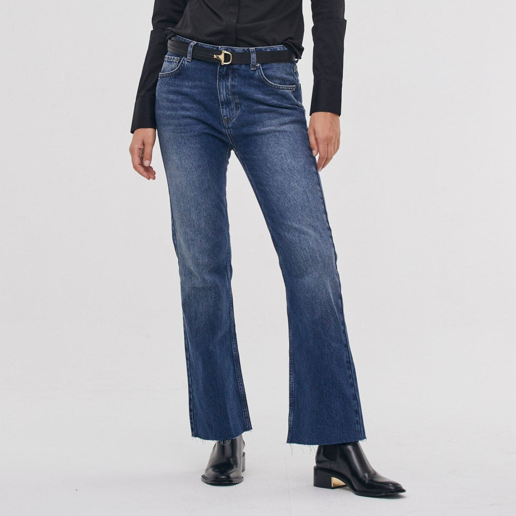 THE CROP HIGH WAIST DENIM