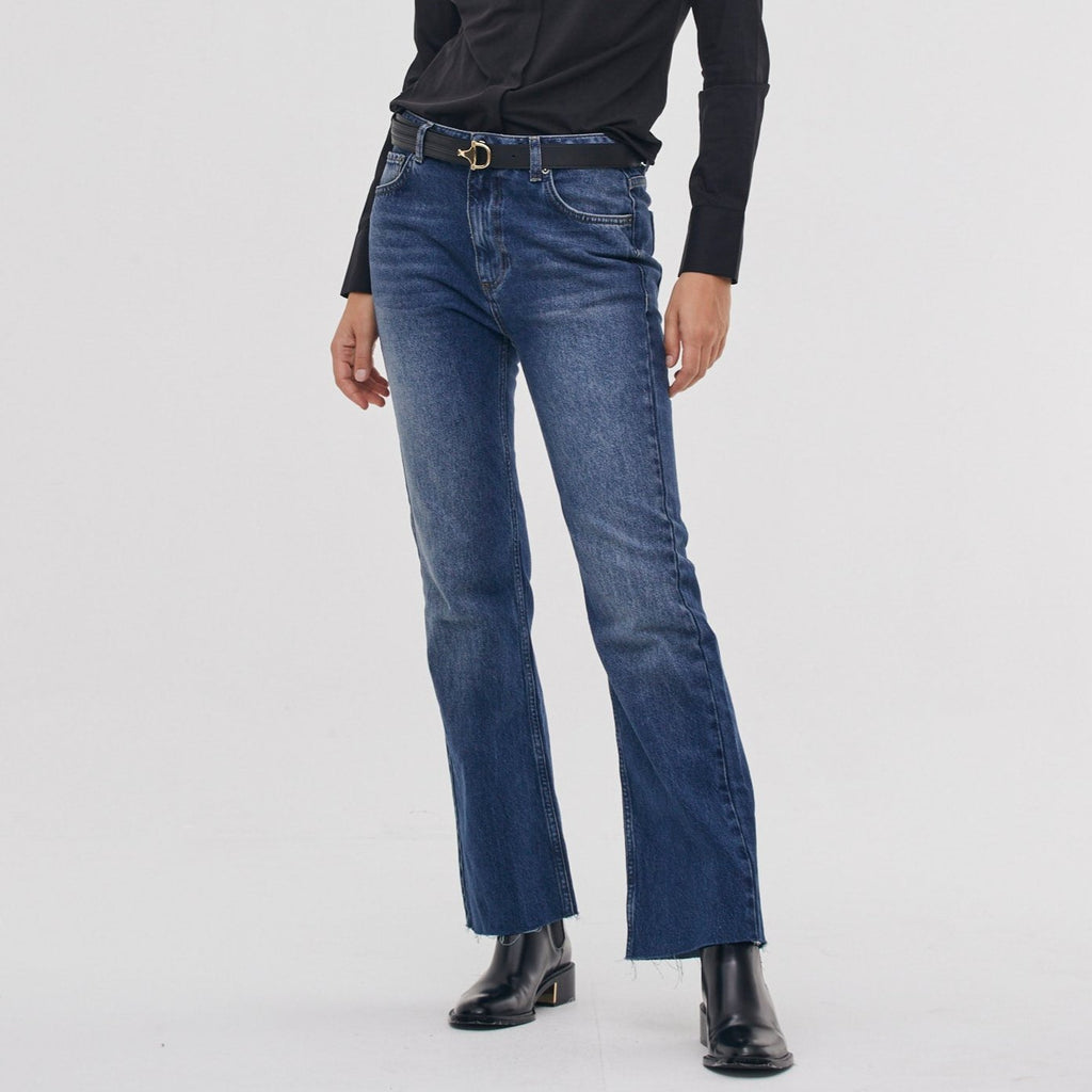 THE CROP HIGH WAIST DENIM