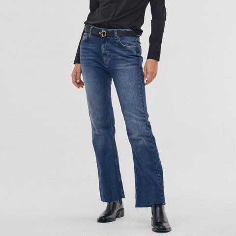 THE CROP HIGH WAIST DENIM